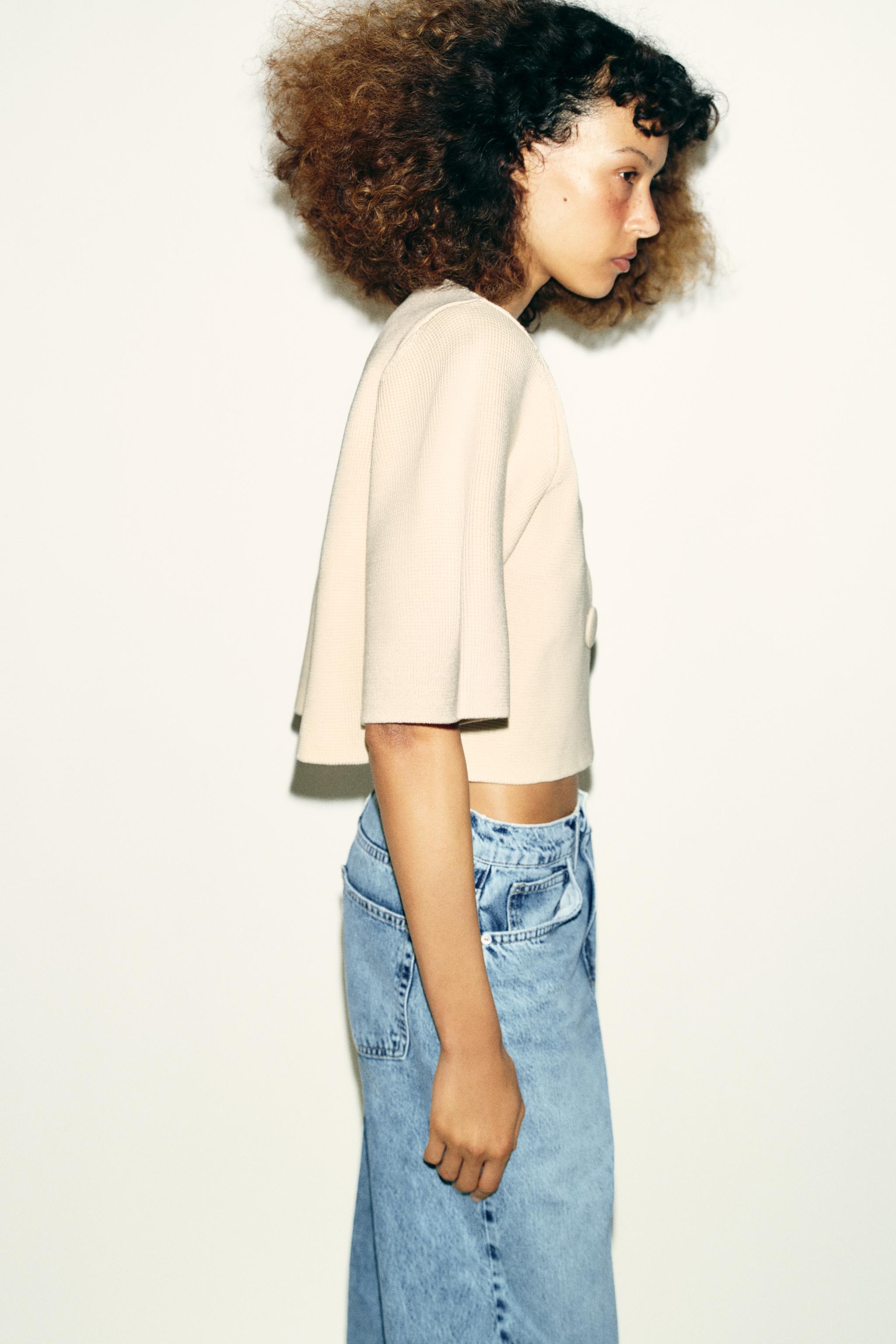 CROPPED KNIT CARDIGAN